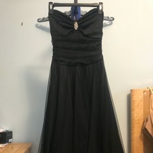 Black Tulle Evening Dress